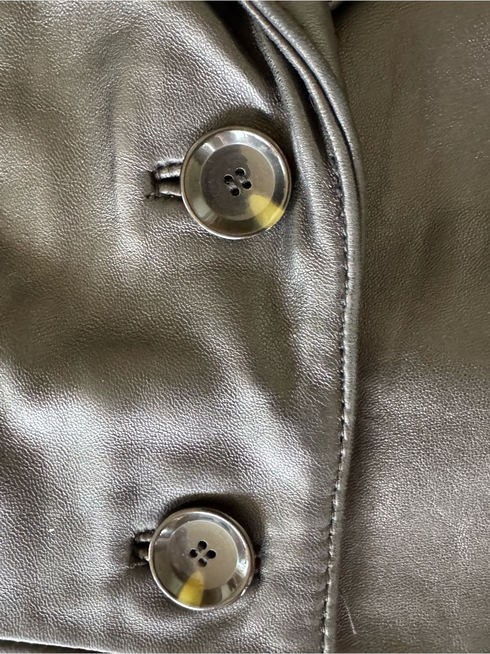 Neiman Marcus Exclusive Lamb Leather Blazer Jacket - Picture 5 of 9